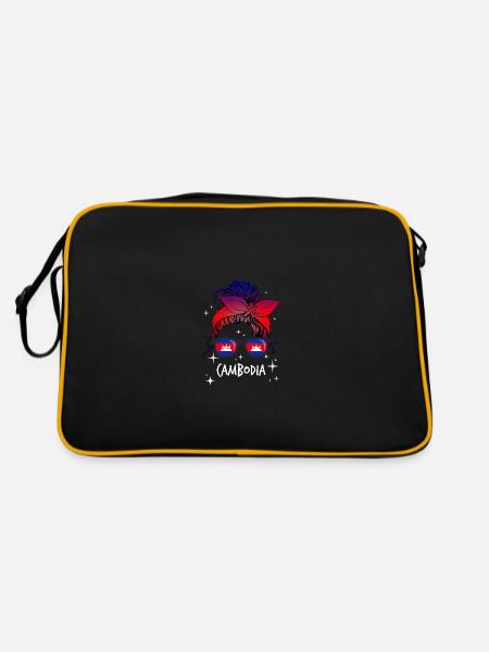 Cambodia - Retro Bag - black/gold - Back