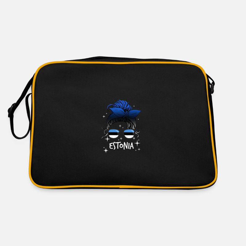 Estonie - Sac Retro - noir/or