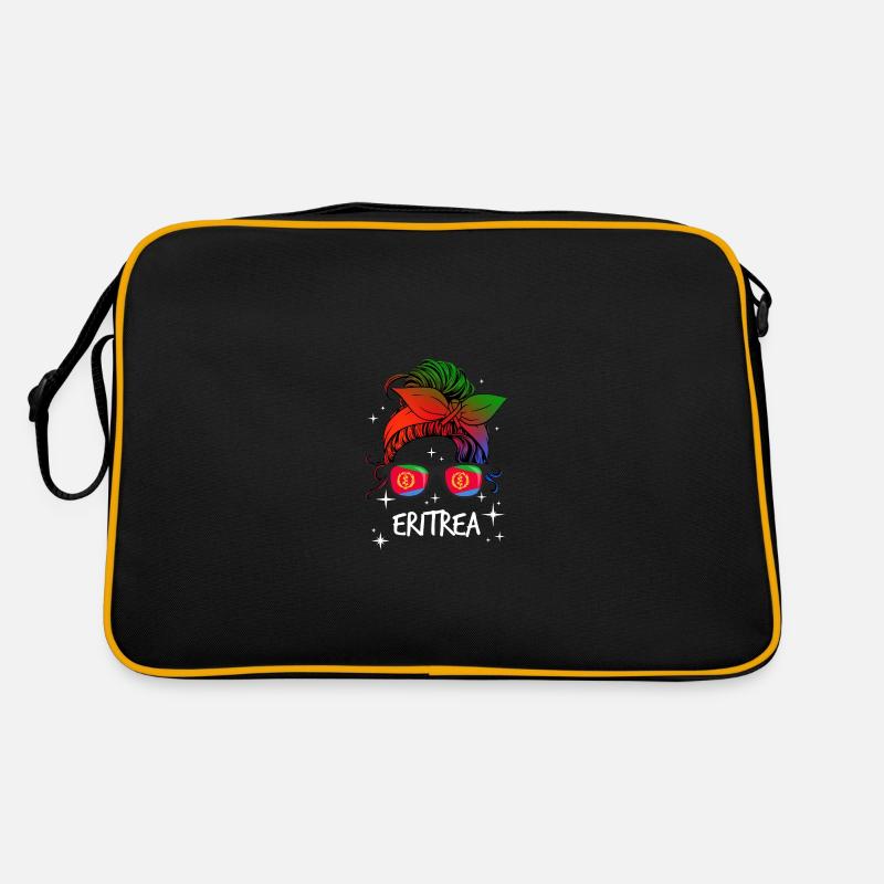 Eritrea - Retro Tasche - Schwarz/Gold