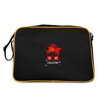 Kyrgyzstan - Retro Bag - black/gold - Back