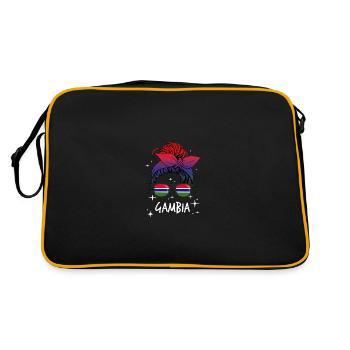 Gambie - Sac Retro - noir/or - Dos