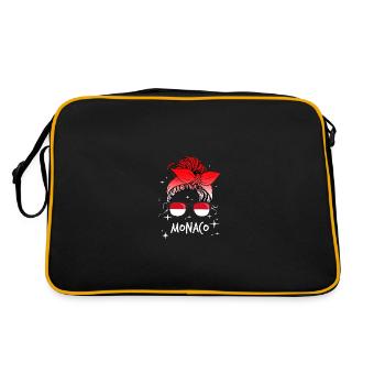 Monaco - Retro Bag - black/gold - Back