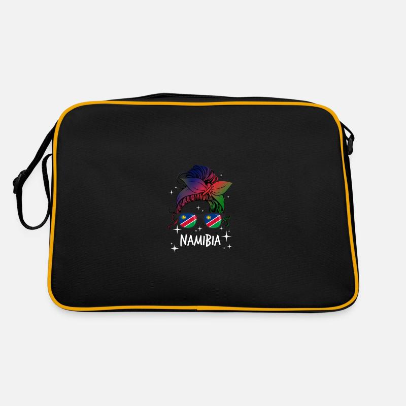 Namibia - Retro Tasche - Schwarz/Gold