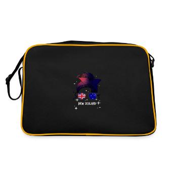 Nouvelle-Zélande - Sac Retro - noir/or - Dos
