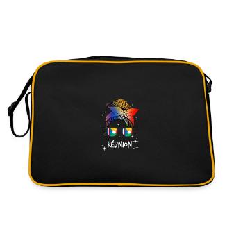 Réunion - Retro Bag - black/gold - Back