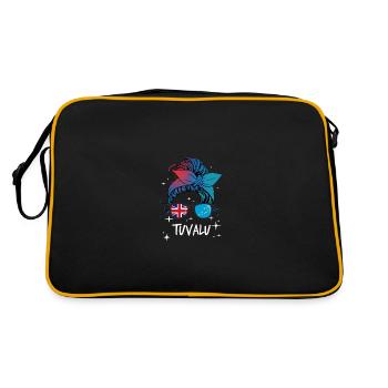 Tuvalu - Retro Bag - black/gold - Back