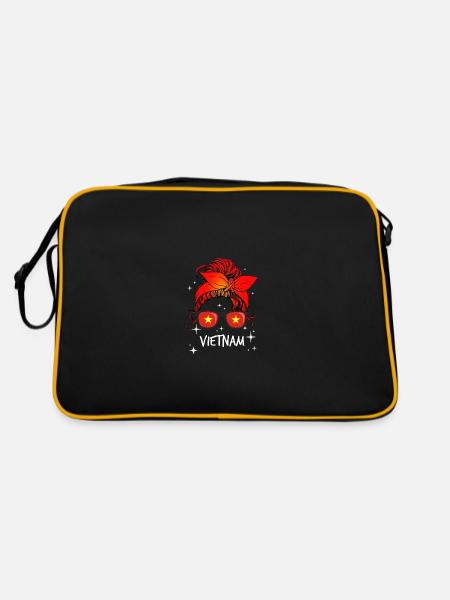 Vietnam - Sac Retro - noir/or - Dos