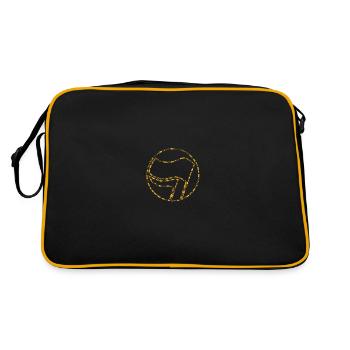 Flag Flag Flags Flags Anti-Fascist - Retro Bag - black/gold - Back
