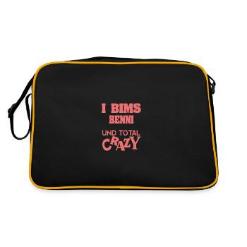 Gift for Benni - Retro Bag - black/gold - Back