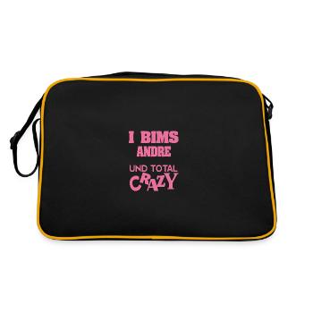 Prénom André - Sac Retro - noir/or - Dos