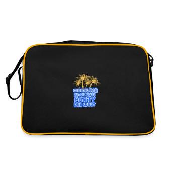 Cadeau pour Gibraltar - Sac Retro - noir/or - Dos