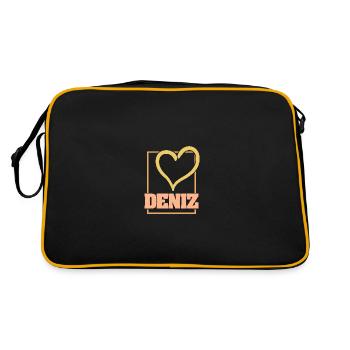 Heart Deni - Retro Bag - black/gold - Back