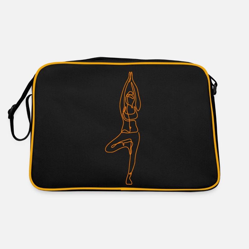 2 Yoga Vrikshasana or the Tree | 6th Gold-Ruby Flame Retro Bag