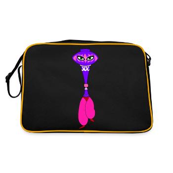 Je rêve de jeannie bouteille 60's - Sac Retro - noir/or - Dos