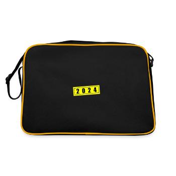 Année 2024 - Sac Retro - noir/or - Dos
