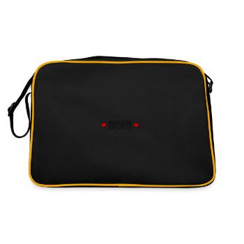 Cœur de supporter - Sac Retro - noir/or - Dos