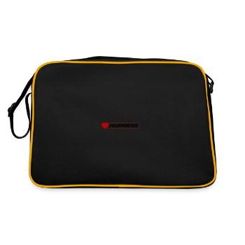 Cœur de supporter - Sac Retro - noir/or - Dos
