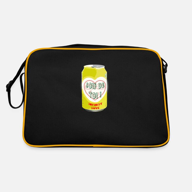Dose 033 cl Durst nach dir - Retro Tasche - Schwarz/Gold