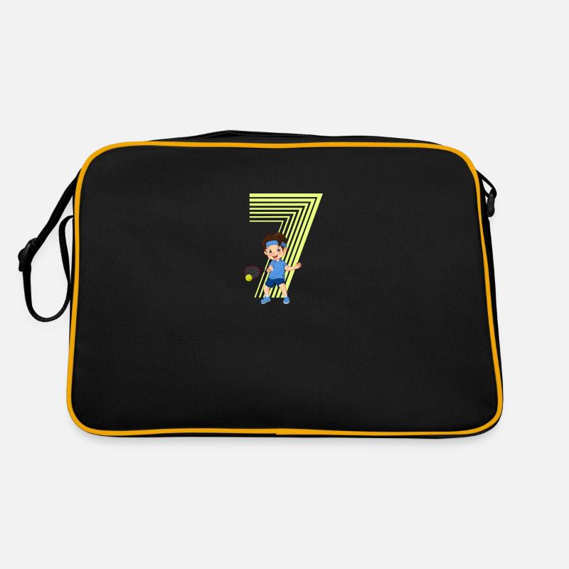 Tennis Geburtstag Junge 7. Geburtstag Retro Tasche