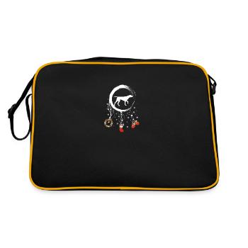 Pointer Weihnachten Weihnachtstraumfänger - Retro Tasche - Schwarz/Gold - Hinten
