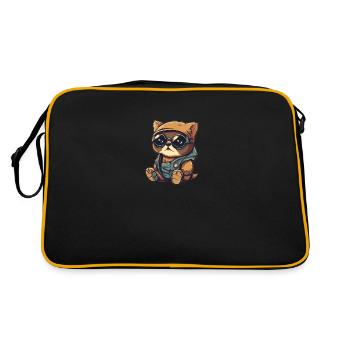 Chat Cool - Sac Retro - noir/or - Dos