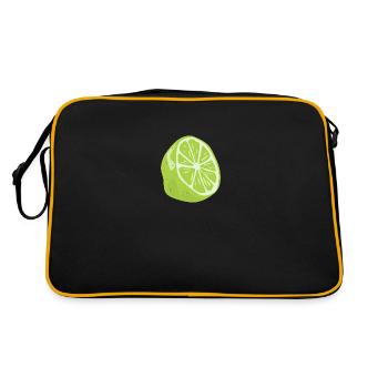 lime - Retro Bag - black/gold - Back