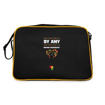 By Any Means Necessary - Retro Bag - black/gold - Back