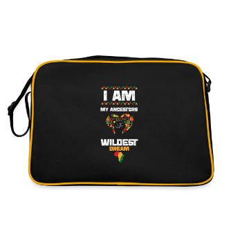 Je suis le rêve le plus fou de mes ancêtres - Sac Retro - noir/or - Dos