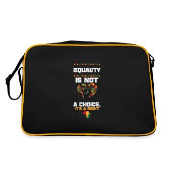 Equality is not a Choice, it's a... - Retro Bag - black/gold - Back
