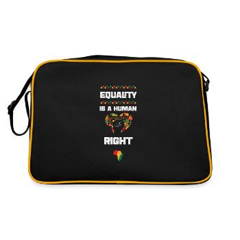 Equality is a Human Right - Retro Bag - black/gold - Back