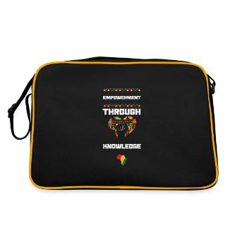 L’autonomisation par la connaissance - Sac Retro - noir/or - Dos