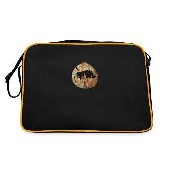 Sanglier à disque d’arbre - Sac Retro - noir/or - Dos