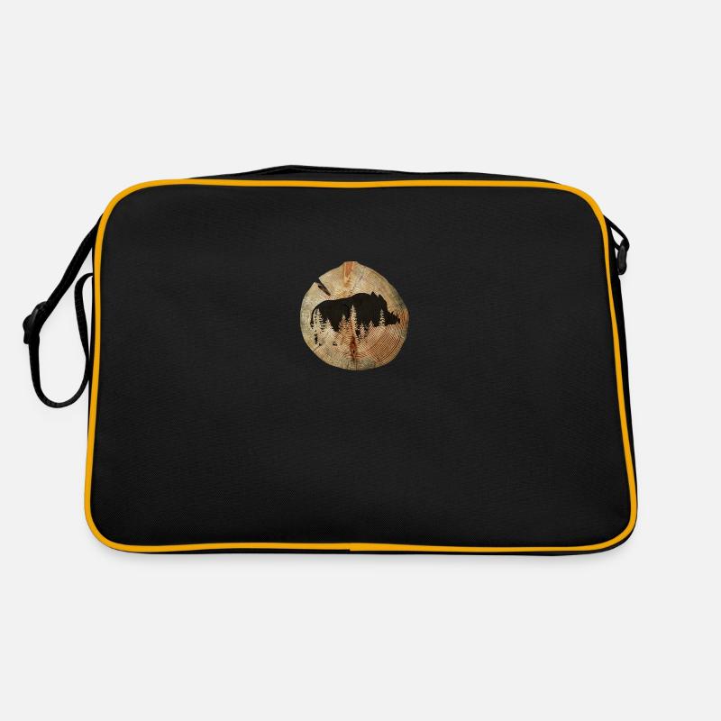 Tree disc wild boar Retro Bag