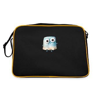 Mignon monstre aquarelle - Sac Retro - noir/or - Dos