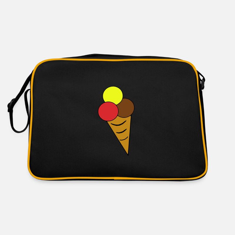 Eistüte Eiskreme Eiswaffel Retro Tasche