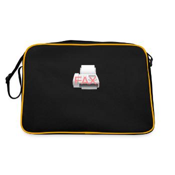 Icône de télécopie - Sac Retro - noir/or - Dos