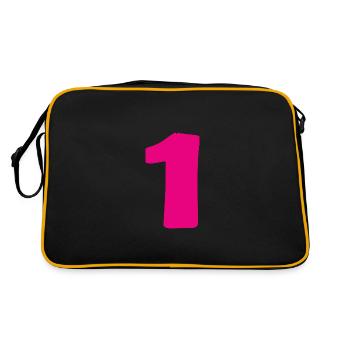 1. 1 AN. 1er ANNIVERSAIRE. ANNIVERSAIRE 1 AN - Sac Retro - noir/or - Dos