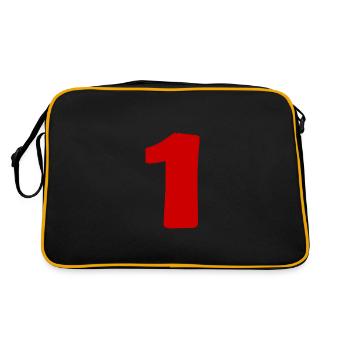 1. 1 AN. 1er ANNIVERSAIRE. ANNIVERSAIRE 1 AN - Sac Retro - noir/or - Dos