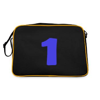 1. 1 AN. 1er ANNIVERSAIRE. ANNIVERSAIRE 1 AN - Sac Retro - noir/or - Dos