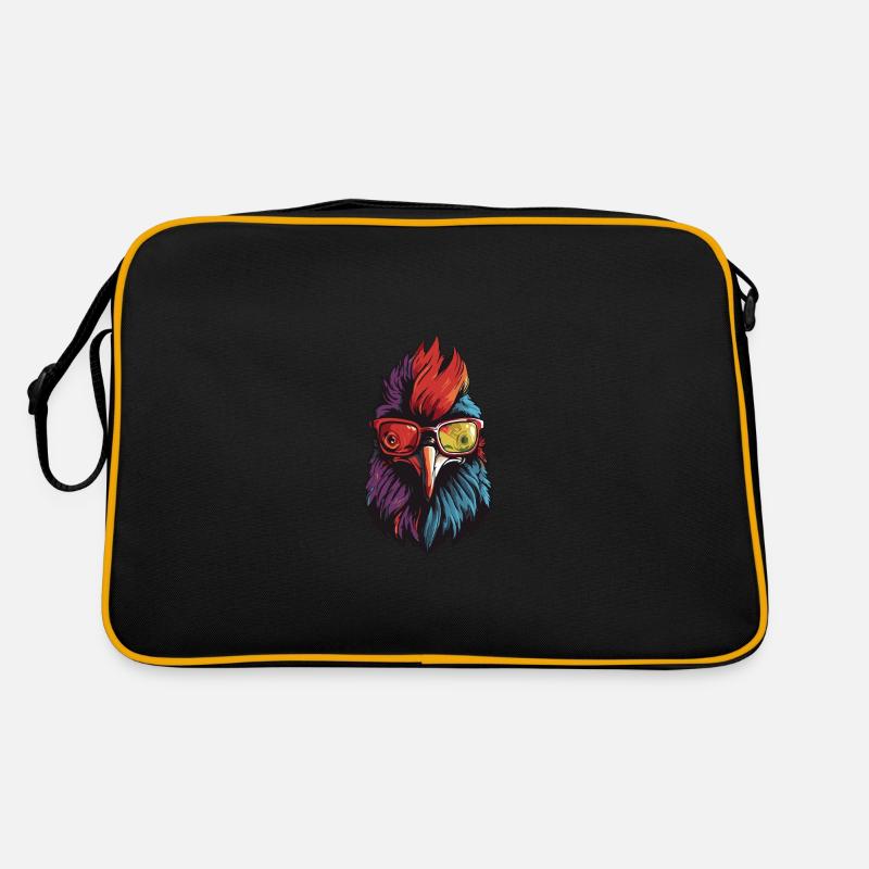 Hahn Kopf Cool Retro Tasche