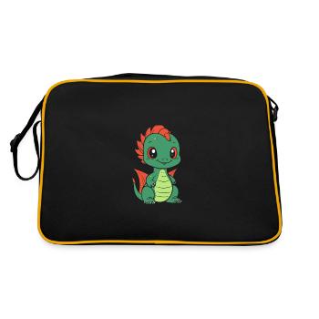 Bébé dragon - Sac Retro - noir/or - Dos