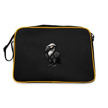 Harpy Bird Cool Animal - Retro Bag - black/gold - Back