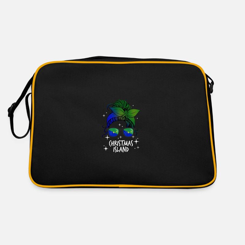Weihnachtsinsel Retro Tasche
