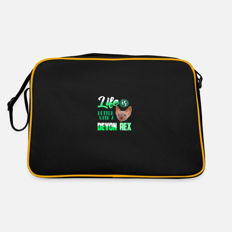 Chat Devon Rex chaton Miau Minou cadeau Sac Retro