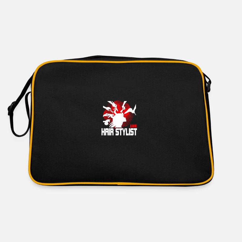 Salon de coiffure coiffeur coiffeur travail Id cadeau Sac Retro