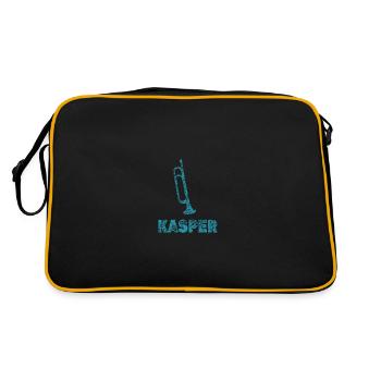 Kasper as brass band - Retro Bag - black/gold - Back