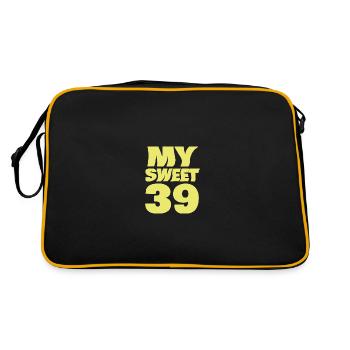 Age 39 - Retro Bag - black/gold - Back