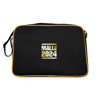 Malle 2024 Or - Sac Retro - noir/or - Dos