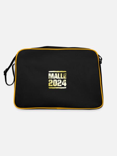 Malle 2024 Or - Sac Retro - noir/or - Dos