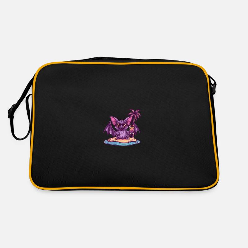 Chauve-souris d’été sur la plage de la bande dessinée Sac Retro